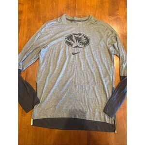 Men’s Nike MU Mizzou, long sleeve jersey/shirt size large